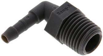 raccord cannelé coudé R 1/4"-4 mm, PA 6