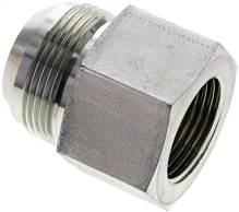 embout de réduction UN 1-5/8"-12(JIC-fil. mâle)-G 1"(fil. femelle), Acier galvanisé