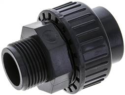 raccord fileté à coller, PVC-U/ EPDM, 32 mmxG 1" fil. mâle
