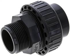 raccord fileté à coller, PVC-U/ EPDM, 40 mmxG 1-1/4" fil. mâle
