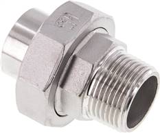 raccord fileté à souder à joint plat R 1"(fil. mâle)-33,7 mm