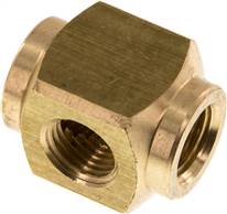 distributeur en croix, 3x G 1/4", laiton