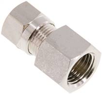 Raccord fileté à bague coupante 8 LL (M12x1)-G 1/4", laiton nickelé