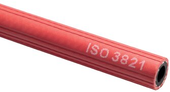tuyau flexible pour acétylène DIN EN ISO 3821 (DIN8541/EN559) 6,3 (1/4")x3,5 mm
