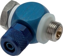 régulateur de débit unidirectionnel G 1/4"-6x4mm, Contrôle d'air d'évacuation (B)