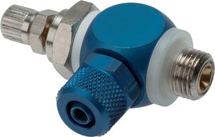 régulateur de débit unidirectionnel G 1/4"-8x6mm, Contrôle d'air d'évacuation (B)