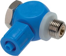 régulateur de débit unidirectionnel G 1/4"-6x4mm, Contrôle d'air d'évacuation (B)
