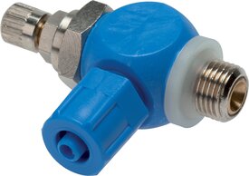 régulateur de débit unidirectionnel G 1/4"-6x4mm, Contrôle d'air d'évacuation (B)