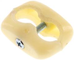 double collier de serrage pour tuyaux flexibles de gaz / oxygène 13 mm