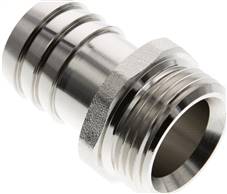 raccord cannelé fileté G 1"-25 (1") mm, Laiton nickelé