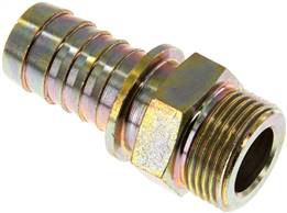 raccord cannelé fileté, avec collier de sécurité G 1"-25 (1") mm, Acier galvanisé