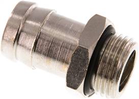 Raccord cannelé fileté avec joint torique G 1/2"-19 (3/4") mm, laiton nickelé
