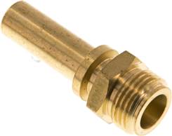 raccord cannelé fileté, EN14420-5 G 1/2"-13 (1/2") mm, laiton