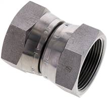 connecteur droit avec cône 60 °, G 1-1/2"-G 1-1/2", Acier galvanisé