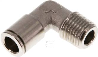 Raccord enfichable coudé, fixe R 1/4"-8mm, IQS-MSV (standard)