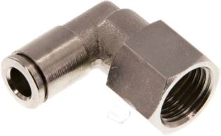 Raccord enfichable coudé, femelle G 1/4"-6mm, IQS-MSV (Standard)