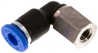 raccord enfichable coudé, fil. femelle M 5-4 mm, IQS standard