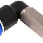 raccord enfichable coudé, G 1/4"-12 mm de long, IQS standard