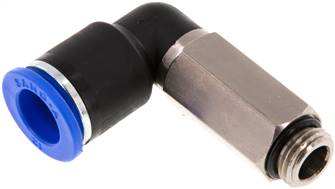 raccord enfichable coudé, G 1/4"-12 mm de long, IQS standard
