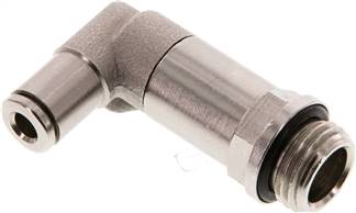 Raccord enfichable coudé, G 1/4"-4mm de long, IQS-MSV (Standard)