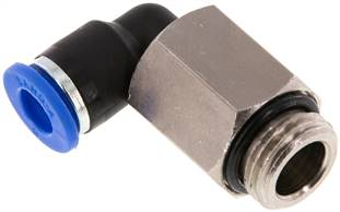 raccord enfichable coudé, G 1/4"-6 mm de long, IQS standard