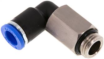 raccord enfichable coudé, G 1/4"-8 mm de long, IQS standard