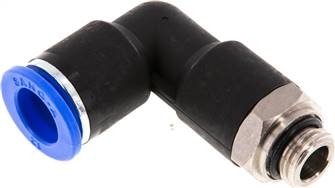 raccord enfichable coudé, G 1/4"-12 mm de long, IQS standard