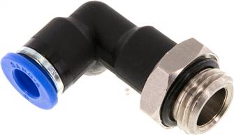 raccord enfichable coudé, G 1/4"-6 mm de long, IQS standard