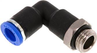raccord enfichable coudé, G 1/4"-8 mm de long, IQS standard