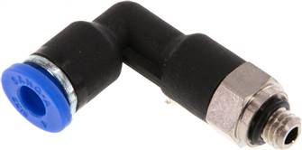 raccord enfichable coudé, M 5-4 mm de long, IQS standard