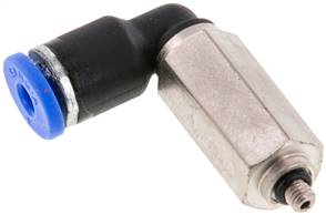raccord enfichable coudé, M 3-3 mm de long, IQS standard
