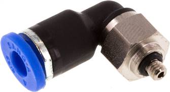 raccord enfichable coudé M 3-4 mm, IQS standard