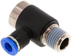 raccord enfichable coudé, à six pans creux R 1/4"-6 mm, IQS standard