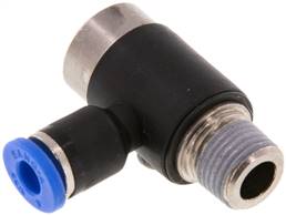 raccord enfichable coudé, à six pans creux R 1/8"-4 mm, IQS standard