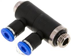 distributeur multiple enfichable, double G 1/8"-4 mm, IQS standard