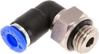 raccord tournant coudé G 1/4"-6 mm, IQS standard