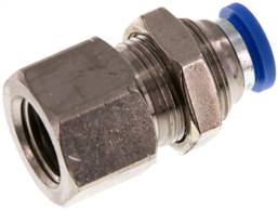 raccord enfichable passe-cloison avec fil. femelle G 1/4"-8 mm, IQS standard