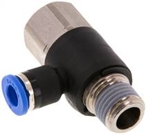 raccord enfichable coudé, femelle/mâle R 1/4"-6 mm, IQS standard