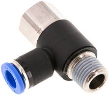 raccord enfichable coudé, femelle/mâle R 1/4"-8 mm, IQS standard