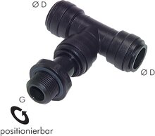 Raccord enfichable en T G 1/2"-18mm, IQS-Big