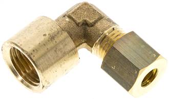 raccord fileté à compression coudé G 1/4"-6 (M10x1) mm, en laiton