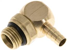 Raccord enfichable coudé, G 1/4"-6mm intérieur, laiton