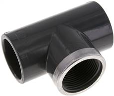 pièces en T filetée à coller, PVC-U, 40 mmxRp 1-1/4" fil. femelle40 mm