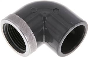 coude fileté à coller de 90°, PVC-U, 32 mmxRp 1" fil. femelle