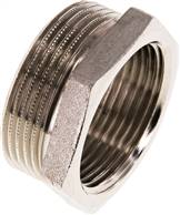 embout de réduction G 1-1/2"(fil. mâle)-G 1-1/4"(fil. femelle), Laiton nickelé