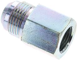 embout de réduction UN 1-1/16"-12(JIC-fil. mâle)-G 1/2"(fil. femelle), Acier galvanisé