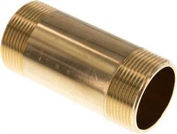embout double de tuyau G 1-1/2"-100mm, laiton