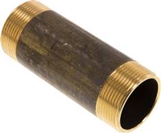 embout double de tuyau G 1-1/2"-120mm, laiton