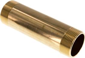 embout double de tuyau G 1-1/2"-150mm, laiton