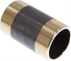 embout double de tuyau G 1-1/2"-80mm, laiton
